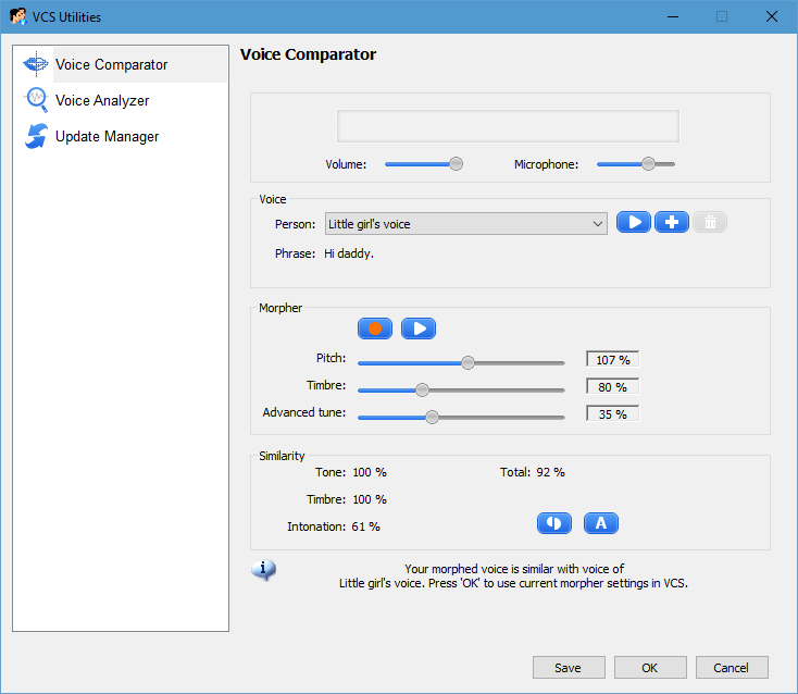 Voice Comparator