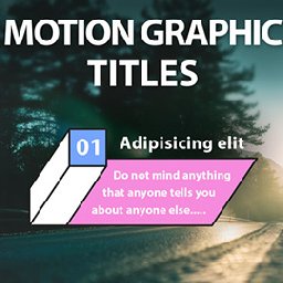 Motion Graphic Titles PowerDirector