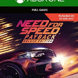 Need for Speed Payback Deluxe Edition Xbox One 10% 折扣 代码