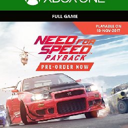 Need for Speed Payback Xbox One 16% 折扣 代码