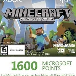 Xbox Live Microsoft Points for Minecraft 11% 折扣 代码