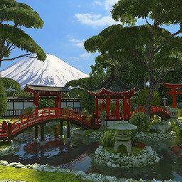 3PlaneSoft Japanese Garden 3D Screensaver